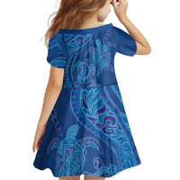 Hawaiian Turtles and Polynesian Art Tattoo Family Matching Summer Maxi Dress and Hawaiian Shirt Ocean Abyss LT03 - Polynesian Pride