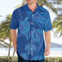 Hawaiian Turtles and Polynesian Art Tattoo Hawaiian Shirt Ocean Abyss