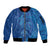 Hawaiian Turtles and Polynesian Art Tattoo Sleeve Zip Bomber Jacket Ocean Abyss