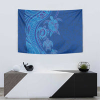 Hawaiian Turtles and Polynesian Art Tattoo Tapestry Ocean Abyss