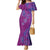 Hawaiian Turtles and Polynesian Art Tattoo Family Matching Mermaid Dress and Hawaiian Shirt Cerise