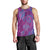 Hawaiian Turtles and Polynesian Art Tattoo Men Tank Top Cerise