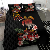 Hawaiian Hibiscus Turtle and Tropical Flower Bedding Set Dynamic Vibe