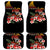 Hawaiian Hibiscus Turtle and Tropical Flower Car Mats Dynamic Vibe