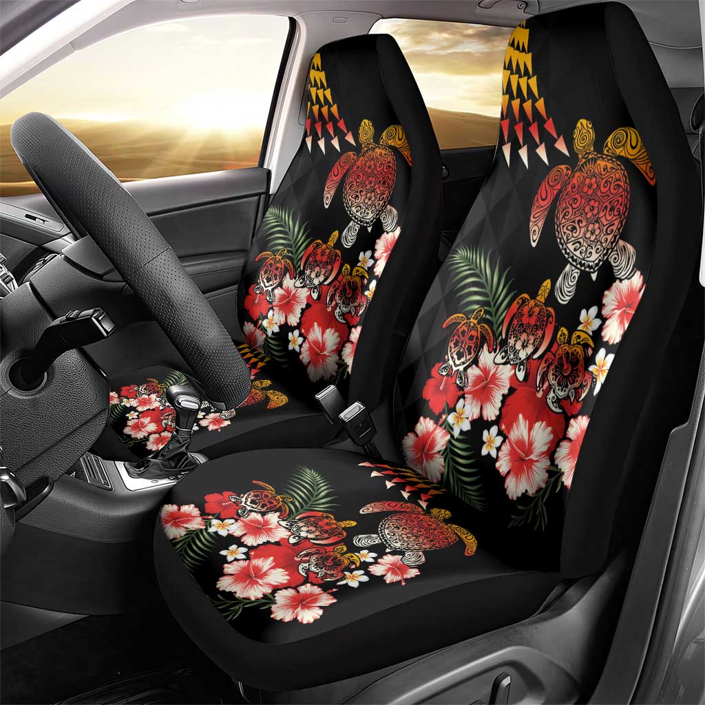 Hawaiian Hibiscus Turtle and Tropical Flower Car Seat Cover Dynamic Vibe