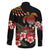 Hawaiian Hibiscus Turtle and Tropical Flower Family Matching Long Sleeve Bodycon Dress and Hawaiian Shirt Dynamic Vibe