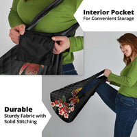 Hawaiian Hibiscus Turtle and Tropical Flower Grocery Bag Dynamic Vibe