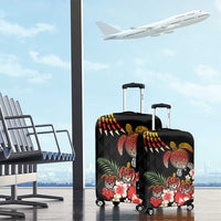 Hawaiian Hibiscus Turtle and Tropical Flower Luggage Cover Dynamic Vibe