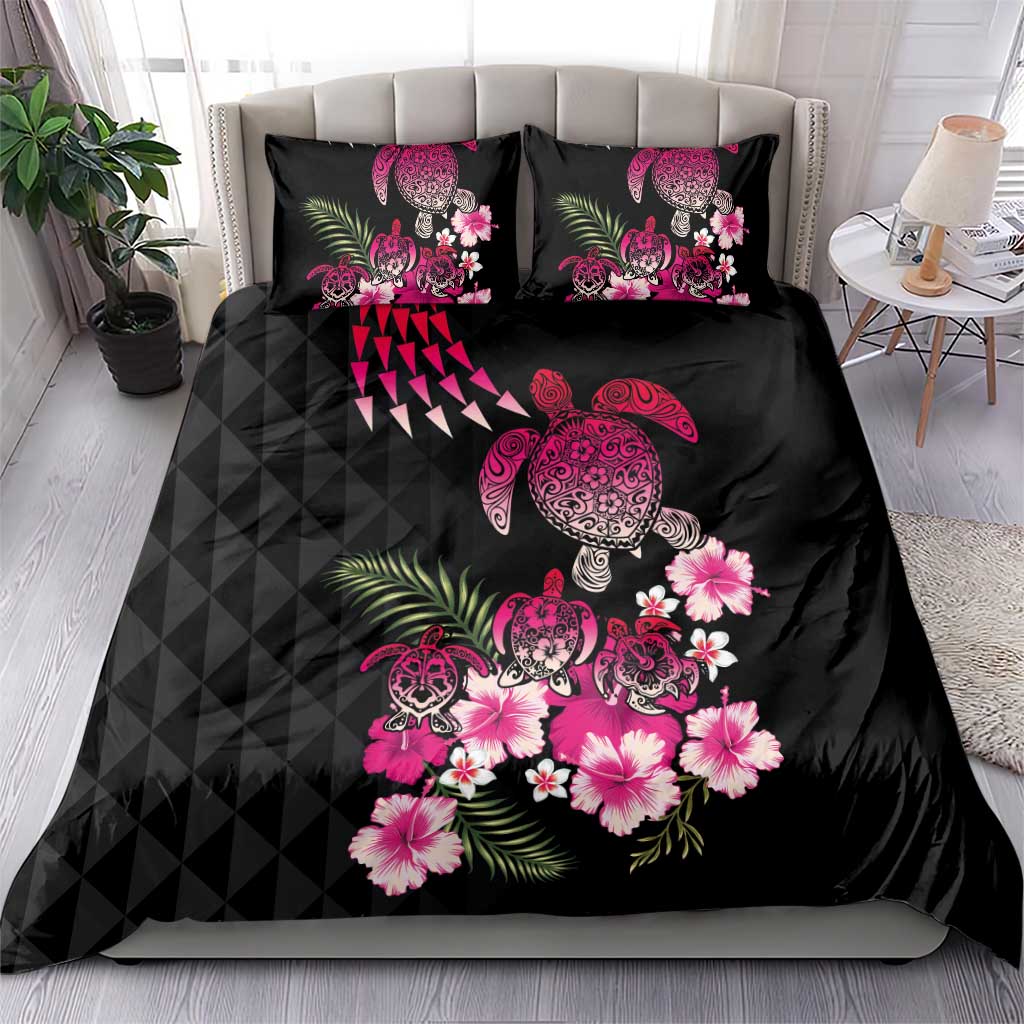 Hawaiian Hibiscus Turtle and Tropical Flower Bedding Set Sweet Vibe