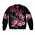 Hawaiian Hibiscus Turtle and Tropical Flower Bomber Jacket Sweet Vibe