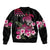 Hawaiian Hibiscus Turtle and Tropical Flower Bomber Jacket Sweet Vibe