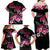 Hawaiian Hibiscus Turtle and Tropical Flower Family Matching Off Shoulder Maxi Dress and Hawaiian Shirt Sweet Vibe