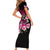 Hawaiian Hibiscus Turtle and Tropical Flower Short Sleeve Bodycon Dress Sweet Vibe