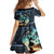 Samoan Siapo Motif and Siva Afi Dance Family Matching Summer Maxi Dress and Hawaiian Shirt