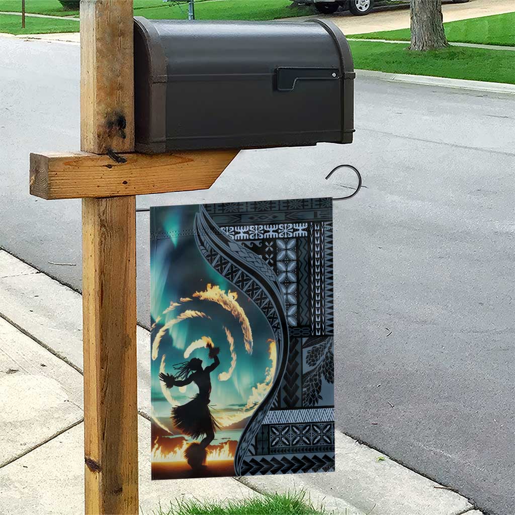 Samoan Siapo Motif and Siva Afi Dance Garden Flag