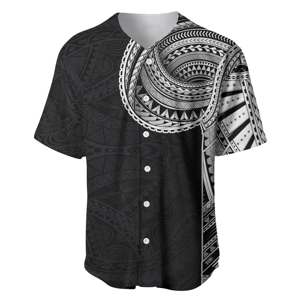 Samoan Art Tattoo Polynesian Pattern Baseball Jersey