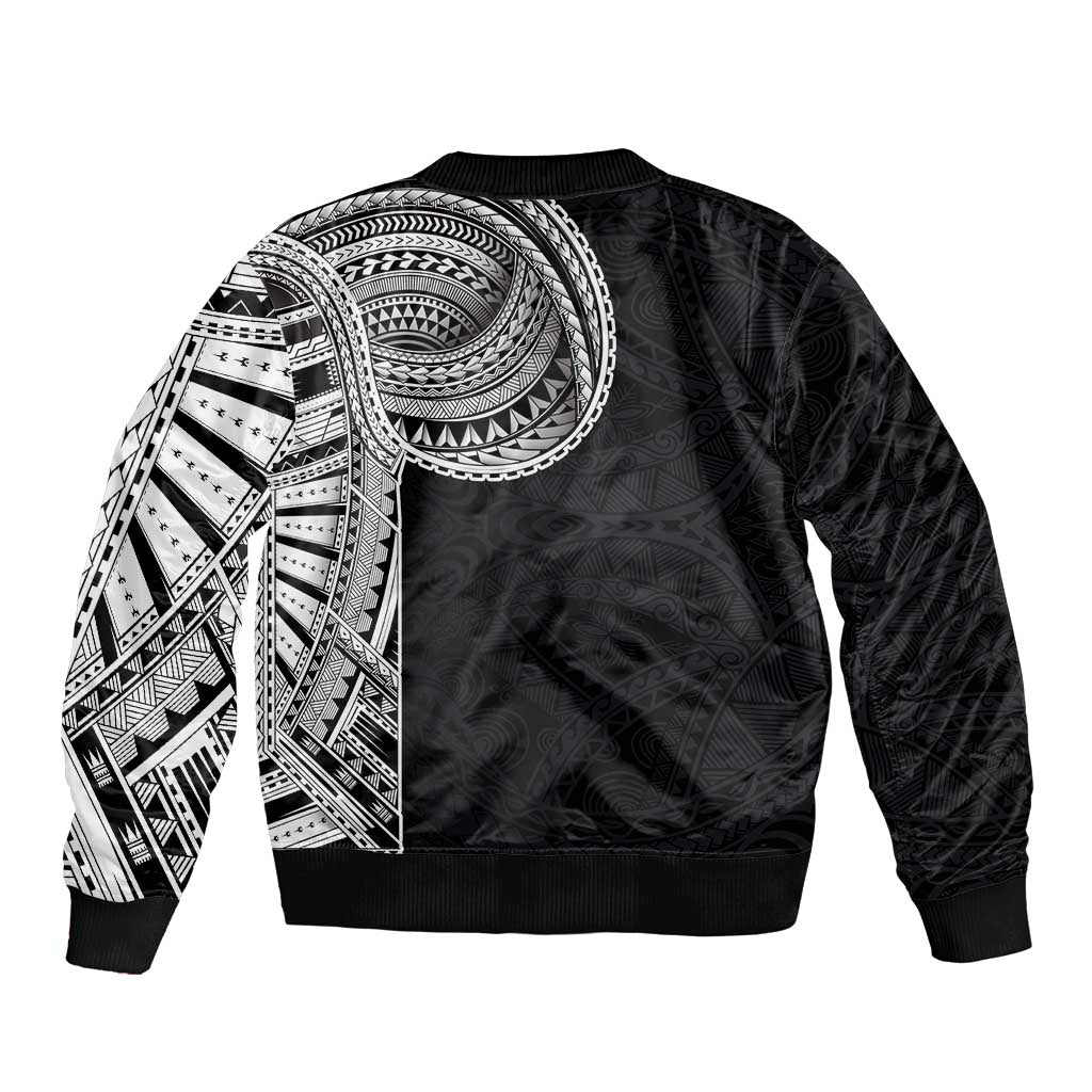 Samoan Art Tattoo Polynesian Pattern Bomber Jacket
