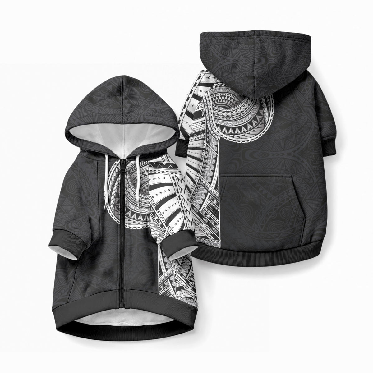 Samoan Art Tattoo Polynesian Pattern Pet Hoodie