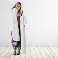 Hawaiian Octopus Tattoo and Frangipani Hooded Blanket