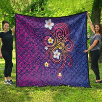 Hawaiian Octopus Tattoo and Frangipani Quilt