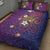 Hawaiian Octopus Tattoo and Frangipani Quilt Bed Set