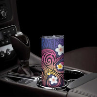 Hawaiian Octopus Tattoo and Frangipani Skinny Tumbler