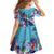 Hawaii Aloha Whales Family Matching Off Shoulder Maxi Dress and Hawaiian Shirt Hibiscus and Whales with Polynesian Pattern - Polynesian Pride