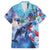 Hawaii Aloha Whales Family Matching Tank Maxi Dress and Hawaiian Shirt Hibiscus and Whales with Polynesian Pattern - Polynesian Pride