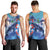 Hawaii Aloha Whales Men Tank Top Hibiscus and Whales with Polynesian Pattern - Polynesian Pride