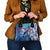Hawaii Aloha Whales Shoulder Handbag Hibiscus and Whales with Polynesian Pattern - Polynesian Pride
