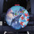 Hawaii Aloha Whales Spare Tire Cover Hibiscus and Whales with Polynesian Pattern - Polynesian Pride