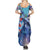 Hawaii Aloha Whales Summer Maxi Dress Hibiscus and Whales with Polynesian Pattern - Polynesian Pride