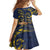 Tokelau Tokehega Day Family Matching Mermaid Dress and Hawaiian Shirt Coat of Arms with Polynesian Tattoo and Hibiscus