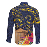 Tokelau Tokehega Day Family Matching Short Sleeve Bodycon Dress and Hawaiian Shirt Coat of Arms with Polynesian Tattoo and Hibiscus LT03 - Polynesian Pride