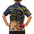 Tokelau Tokehega Day Family Matching Tank Maxi Dress and Hawaiian Shirt Coat of Arms with Polynesian Tattoo and Hibiscus