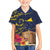 Tokelau Tokehega Day Family Matching Tank Maxi Dress and Hawaiian Shirt Coat of Arms with Polynesian Tattoo and Hibiscus