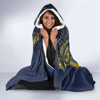 Tokelau Tokehega Day Hooded Blanket Coat of Arms with Polynesian Tattoo and Hibiscus LT03 - Polynesian Pride