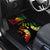 Personalised Kosrae Liberation Day Car Mats Polynesian Tattoo and Plumeria Reggae Color