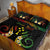 Personalised Kosrae Liberation Day Quilt Bed Set Polynesian Tattoo and Plumeria Reggae Color