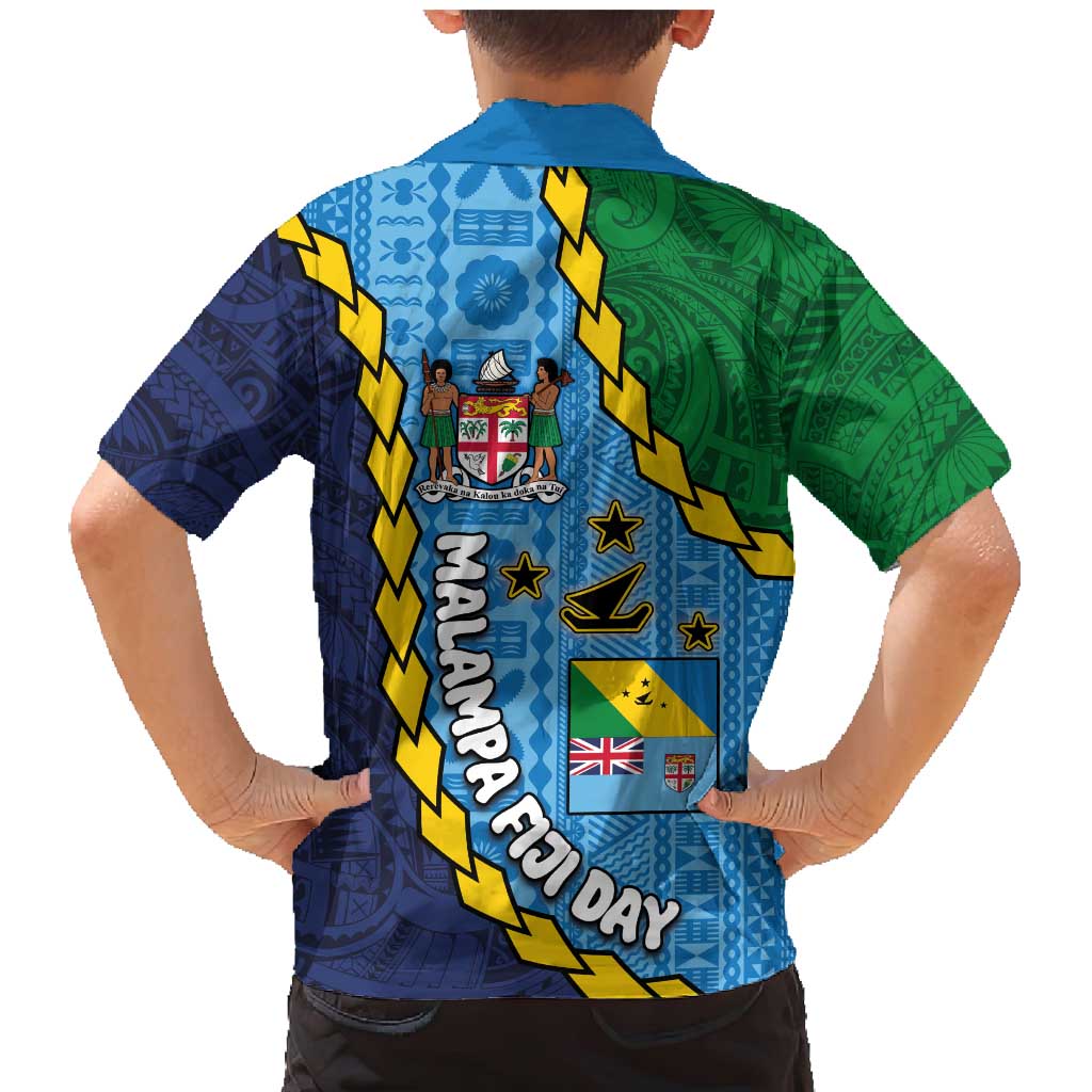 Malampa Fiji Day Family Matching Mermaid Dress and Hawaiian Shirt National Symbols with Tapa Tribal and Polynesian Tattoo LT03 - Polynesian Pride