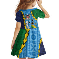 Malampa Fiji Day Family Matching Mermaid Dress and Hawaiian Shirt National Symbols with Tapa Tribal and Polynesian Tattoo LT03 - Polynesian Pride