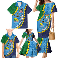 Malampa Fiji Day Family Matching Mermaid Dress and Hawaiian Shirt National Symbols with Tapa Tribal and Polynesian Tattoo LT03 - Polynesian Pride