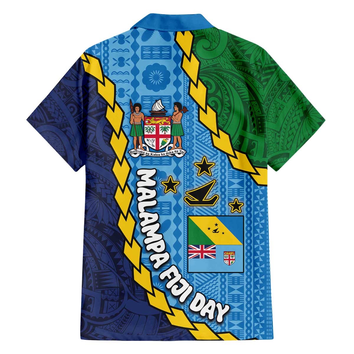Malampa Fiji Day Family Matching Puletasi and Hawaiian Shirt National Symbols with Tapa Tribal and Polynesian Tattoo LT03 - Polynesian Pride