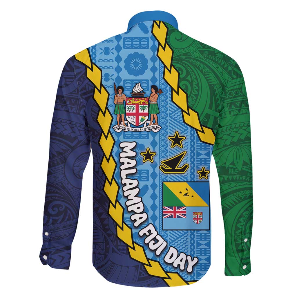 Malampa Fiji Day Family Matching Short Sleeve Bodycon Dress and Hawaiian Shirt National Symbols with Tapa Tribal and Polynesian Tattoo LT03 - Polynesian Pride