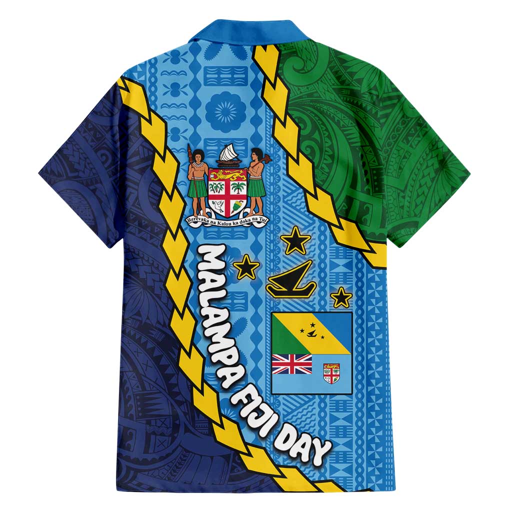 Malampa Fiji Day Hawaiian Shirt National Symbols with Tapa Tribal and Polynesian Tattoo LT03 - Polynesian Pride