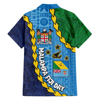 Malampa Fiji Day Hawaiian Shirt National Symbols with Tapa Tribal and Polynesian Tattoo LT03 - Polynesian Pride
