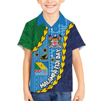 Malampa Fiji Day Hawaiian Shirt National Symbols with Tapa Tribal and Polynesian Tattoo LT03 - Polynesian Pride