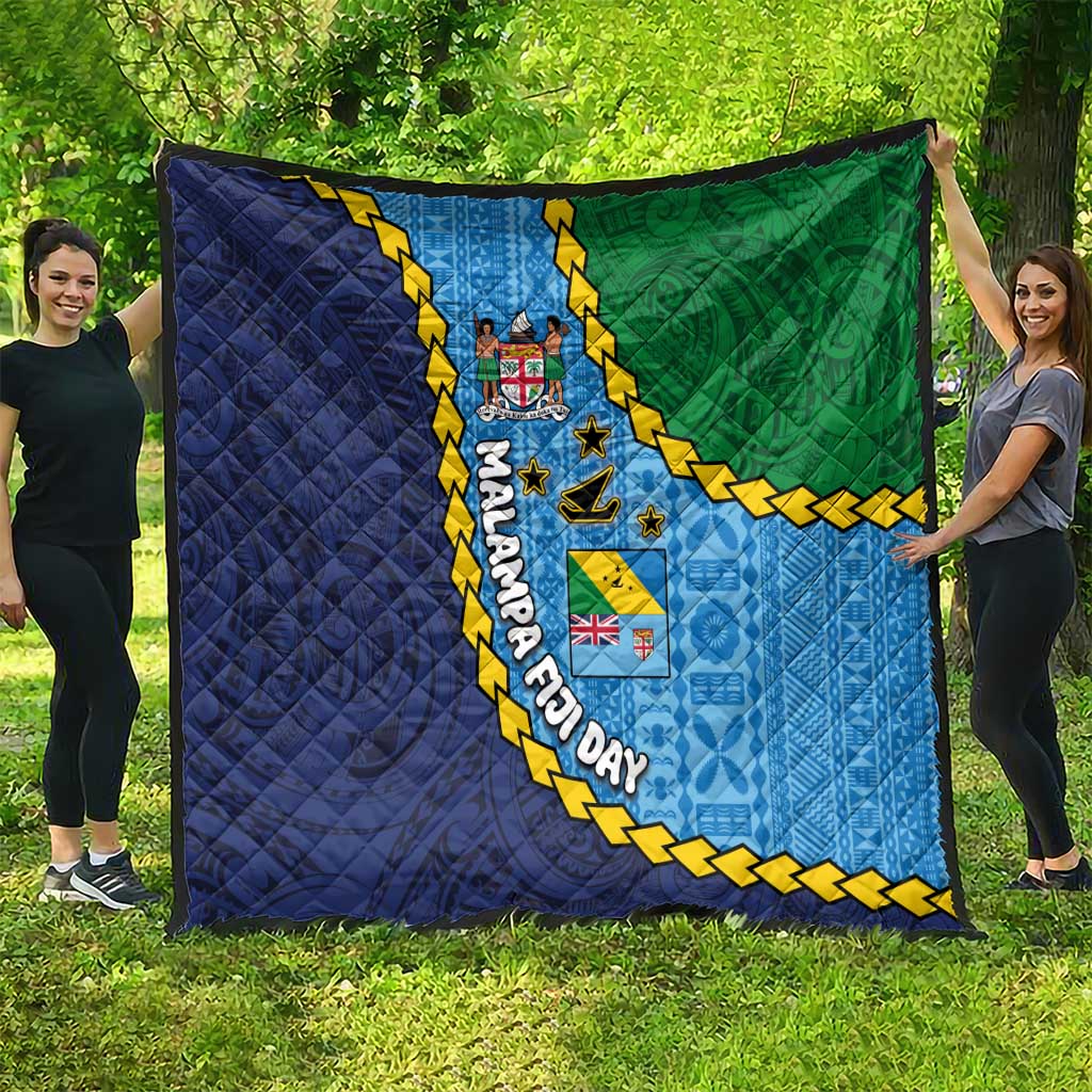 Malampa Fiji Day Quilt National Symbols with Tapa Tribal and Polynesian Tattoo LT03 - Polynesian Pride