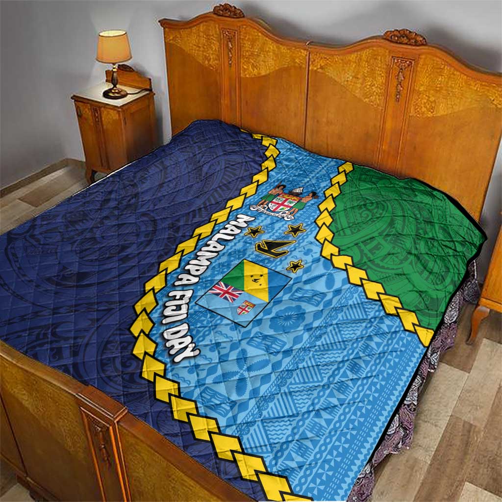 Malampa Fiji Day Quilt National Symbols with Tapa Tribal and Polynesian Tattoo LT03 - Polynesian Pride