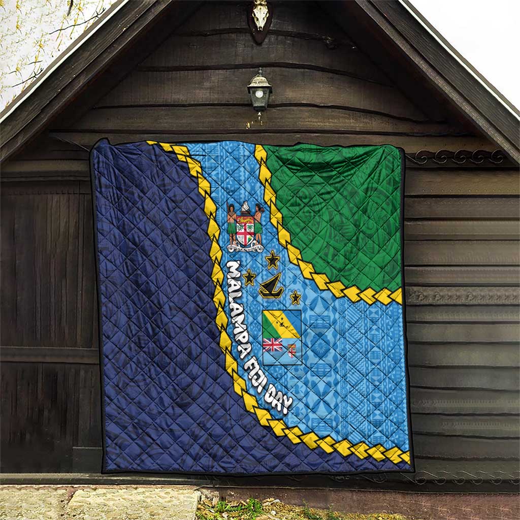 Malampa Fiji Day Quilt National Symbols with Tapa Tribal and Polynesian Tattoo LT03 - Polynesian Pride